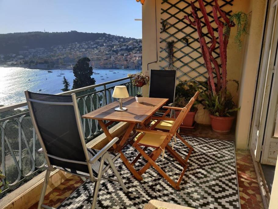 Vintage Flat On Villefranche Bay - Free Car Park Exteriör bild
