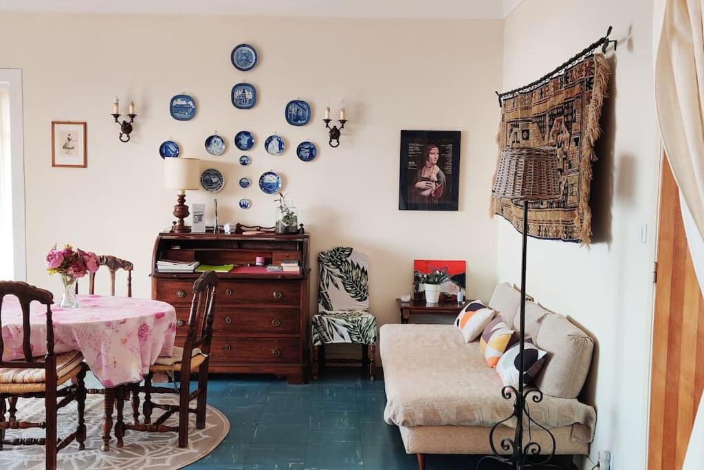 Vintage Flat On Villefranche Bay - Free Car Park Exteriör bild