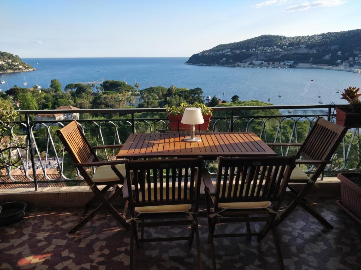 Vintage Flat On Villefranche Bay - Free Car Park Exteriör bild